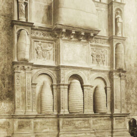 Anonimo, Venezia - Basilica di S. Maria Gloriosa dei Frari, monumento Tron, protezioni rd