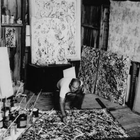Wilfred Zogbaum, Jackson Pollock in his studio, 1947 Wilfred Zogbaum, Jackson Pollock in his studio, 1947